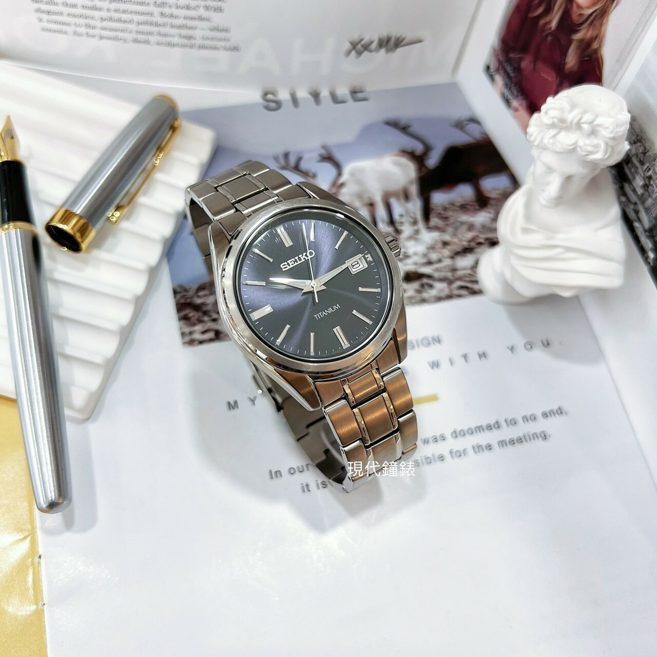【SEIKO 精工】CS 經典簡約鈦金屬腕錶6N52-00B0V 40mm 現代鐘錶