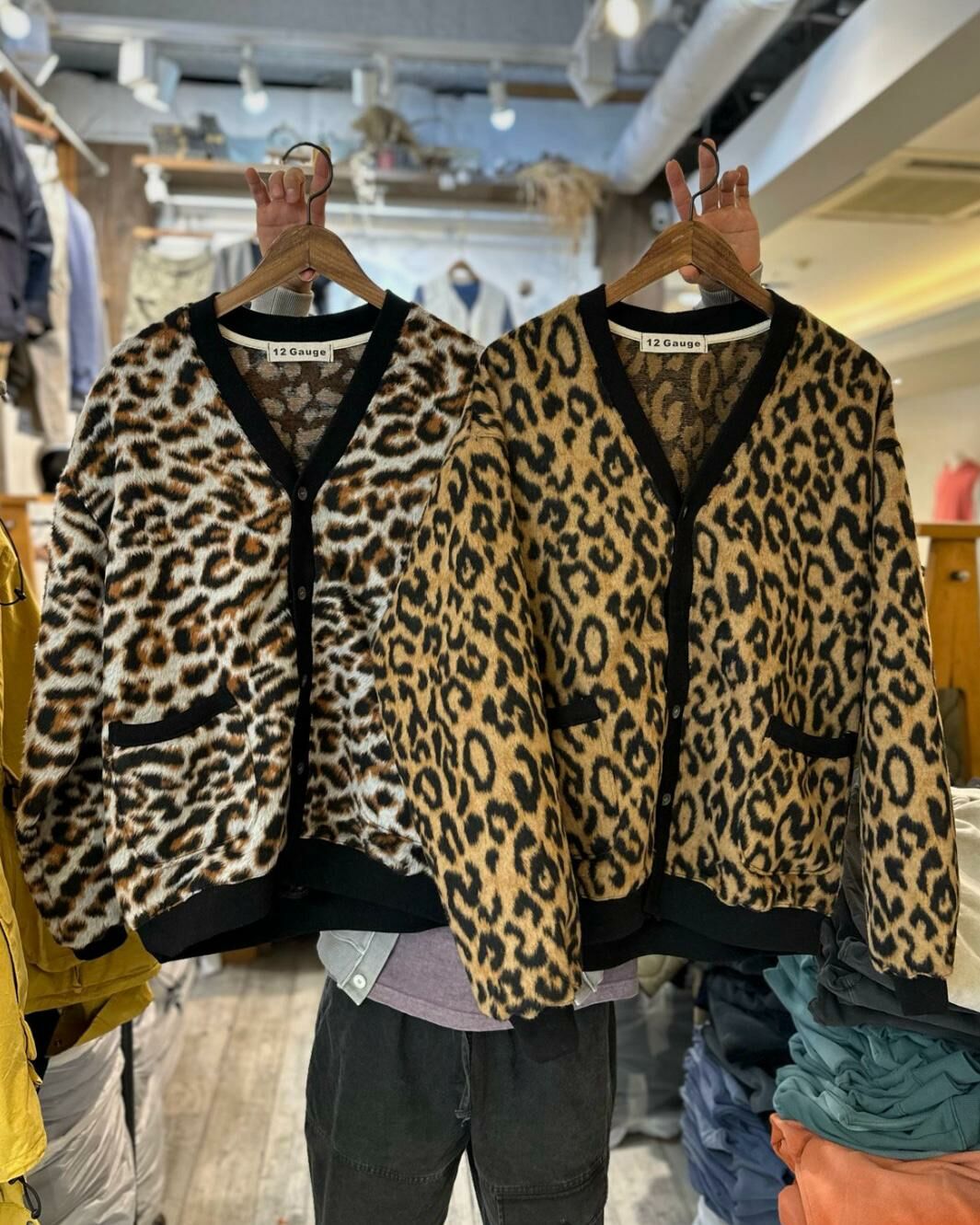 豹紋V領開胸外套 12GAUGE-024JK