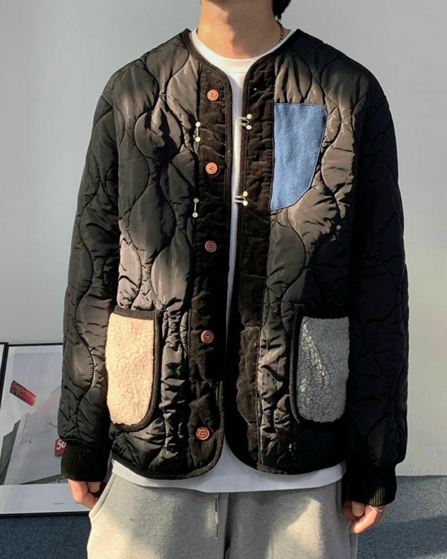 拼色開胸外套 (薄夾棉) 12GAUGE-025JK