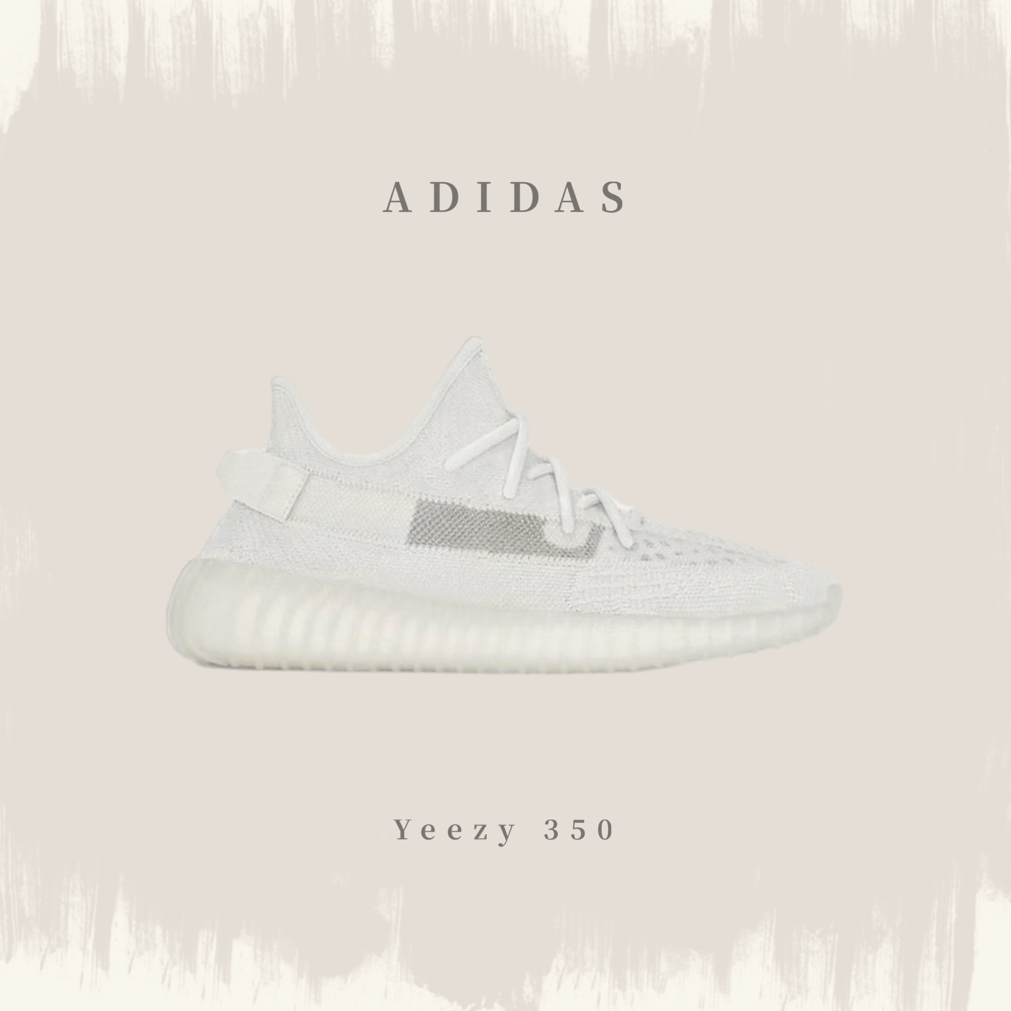 ADIDAS YEEZY BOOST 350 V2 BONE 全白骨白HQ6316