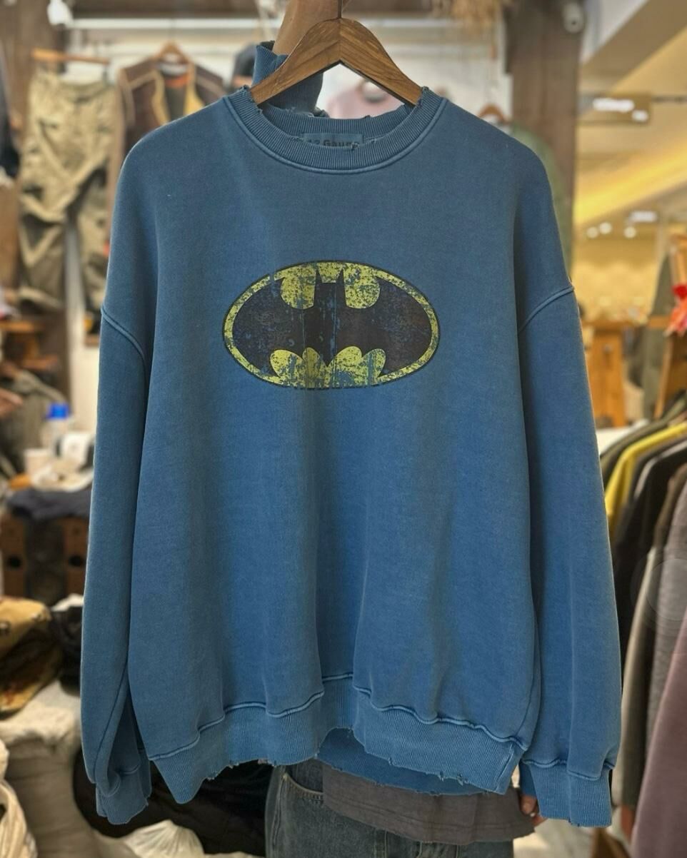 洗蝙蝠俠圖案衛衣(薄抓毛底) 12GAUGE-029T