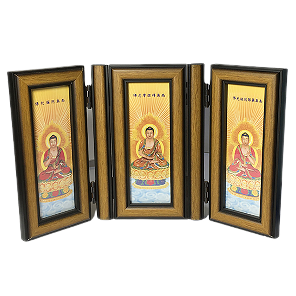  三寶佛折疊型(高21公分)小【十方】118763