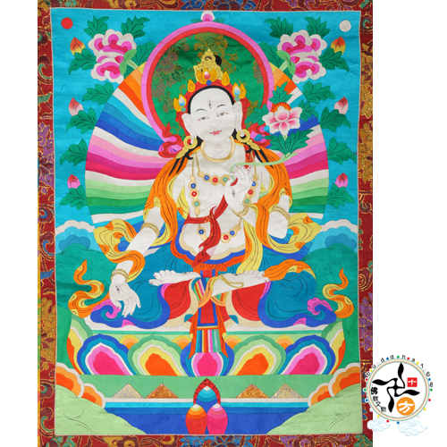 白度母{手繪堆繡}唐卡極品【十方】135304