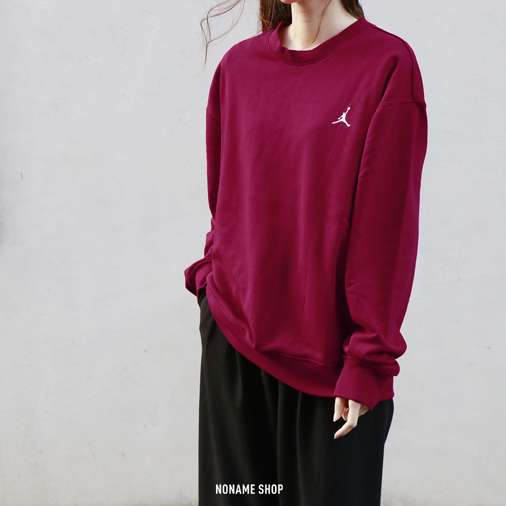 NIKE JORDAN ESSENTIALS 刺繡 LOGO 大學T 紅色 (男款)