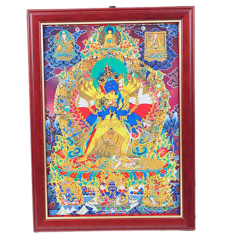 時輪金剛木框掛圖33公分【十方】137792