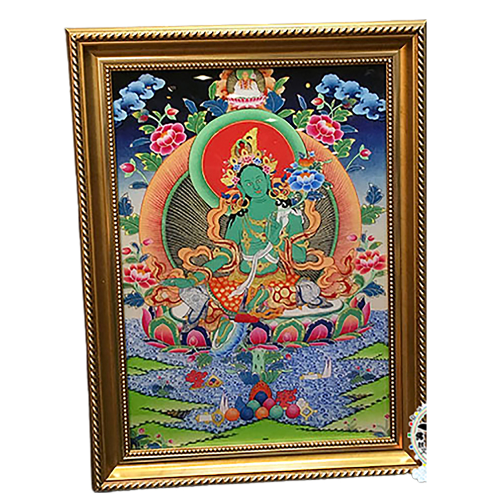 綠度母 {壓克力畫} 掛圖70公分 A2【十方】146326