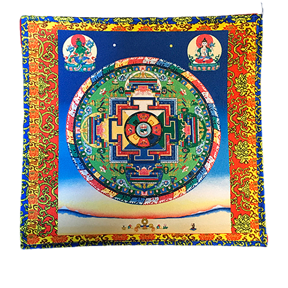 綠度母壇城咒輪桌巾桌布19公分【十方】146479