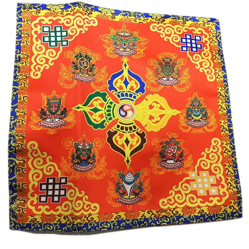 十字杵+八吉祥桌布42公分【十方】【十方】147988