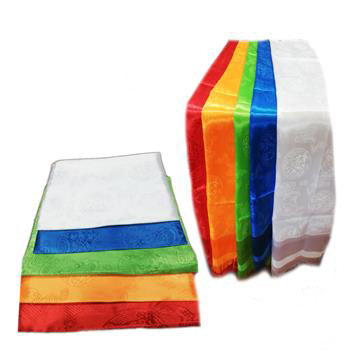 哈達 龍鳳紋155公分藍色【十方】149171