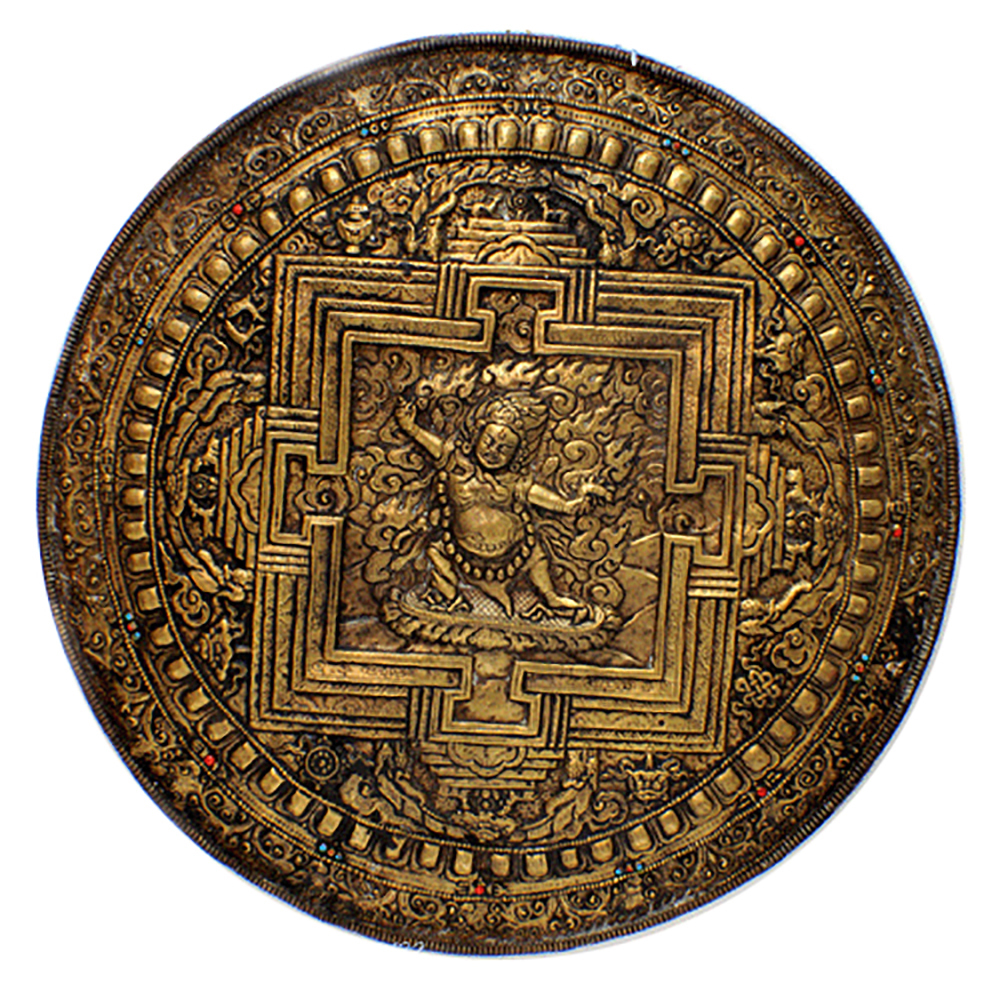 憤怒蓮師壇城曼達拉{已裝臟}直徑47.5公分【十方】124816