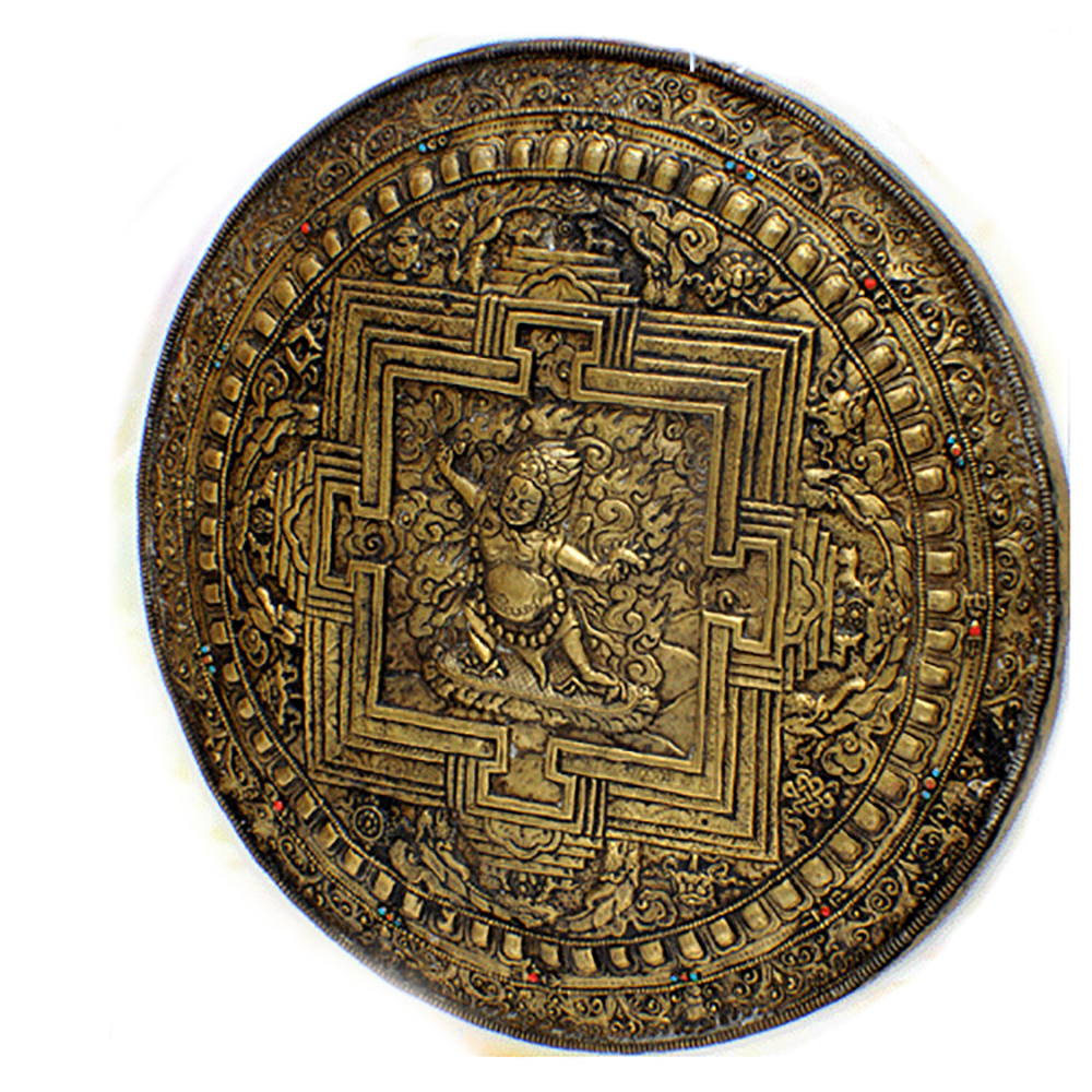 憤怒蓮師壇城曼達拉{已裝臟}直徑47.5公分【十方】124816