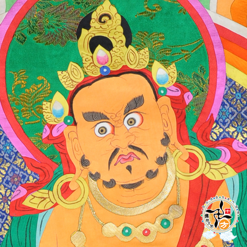 黃財神{手繪堆繡}唐卡極品【十方】135303