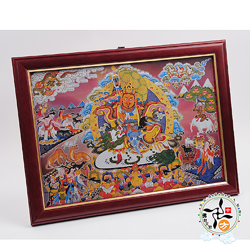 財寶天王木框掛圖33公分【十方】137805
