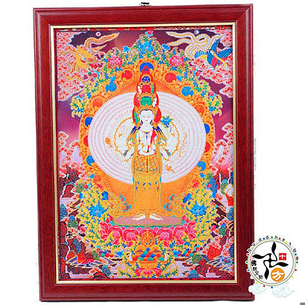 千手觀音木框掛圖33公分【十方】137790