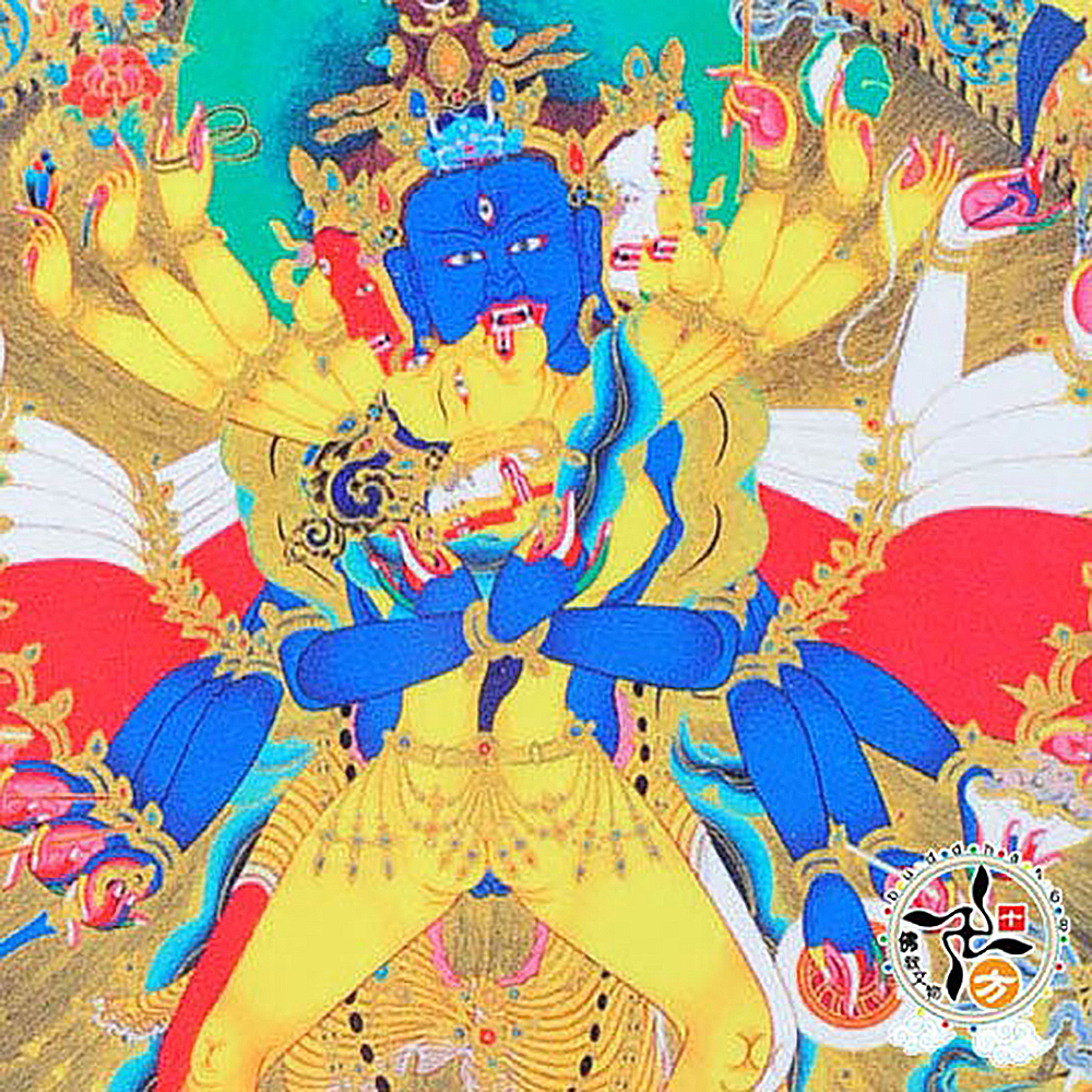 時輪金剛木框掛圖33公分【十方】137792