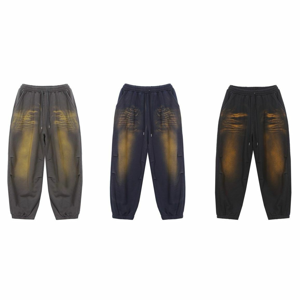 仿舊洗水棉質束腳運動褲 PULSE-056P