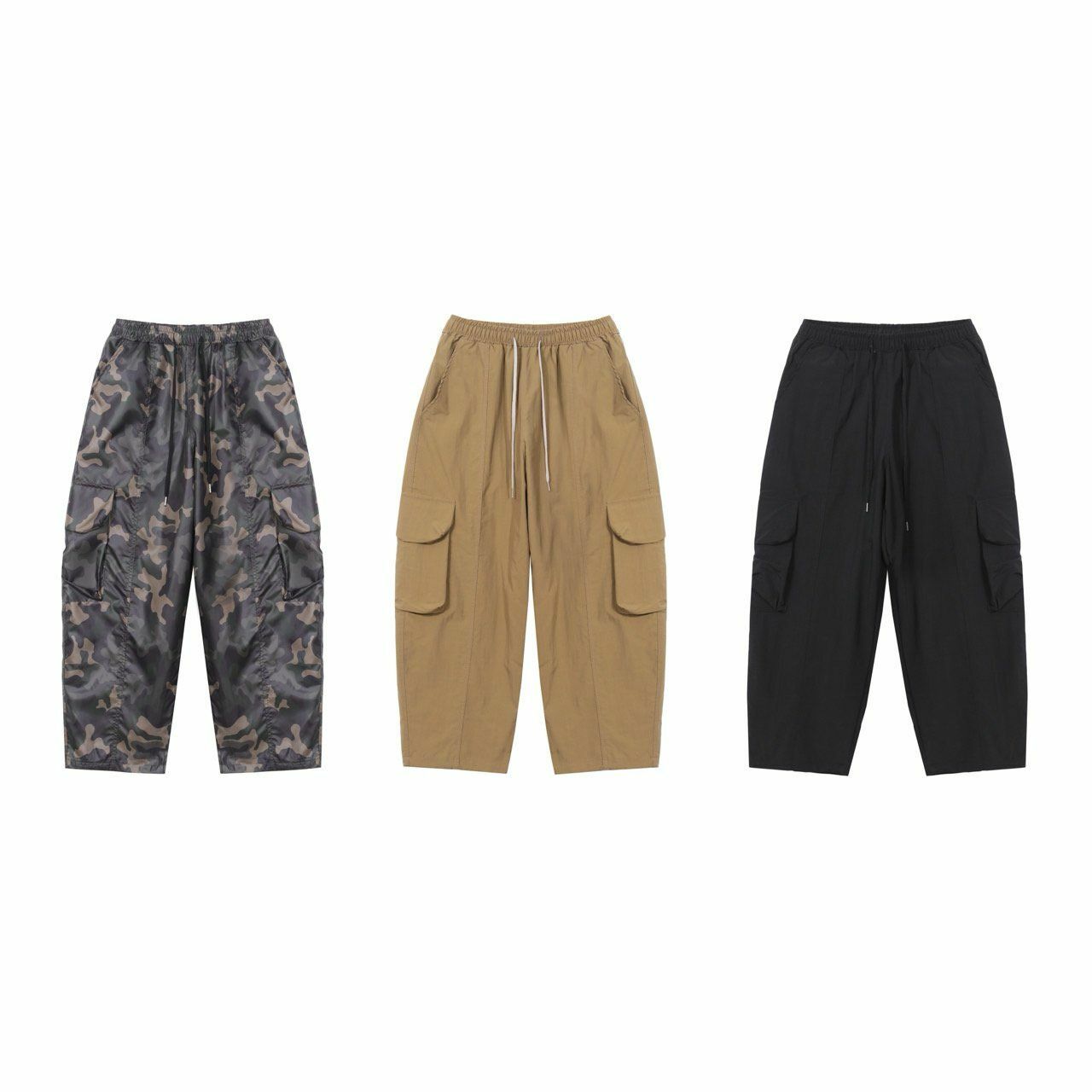 迷彩/淨色工裝鬆身褲 PULSE-059P