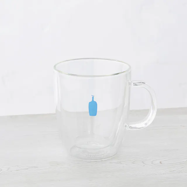 BLUE BOTTLE COFFEE 藍瓶 雙層把手玻璃杯 300mL