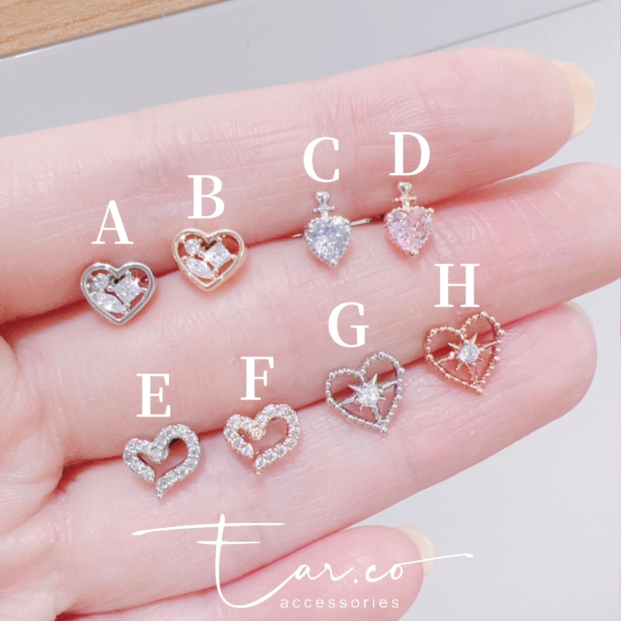 Heart Collection 耳珠/耳骨釘 [單支]