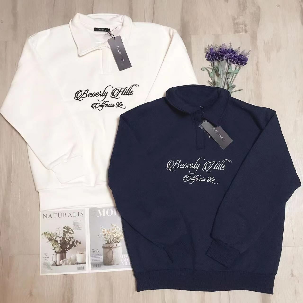 TRENDYOL COLLAR SWEATSHIRT