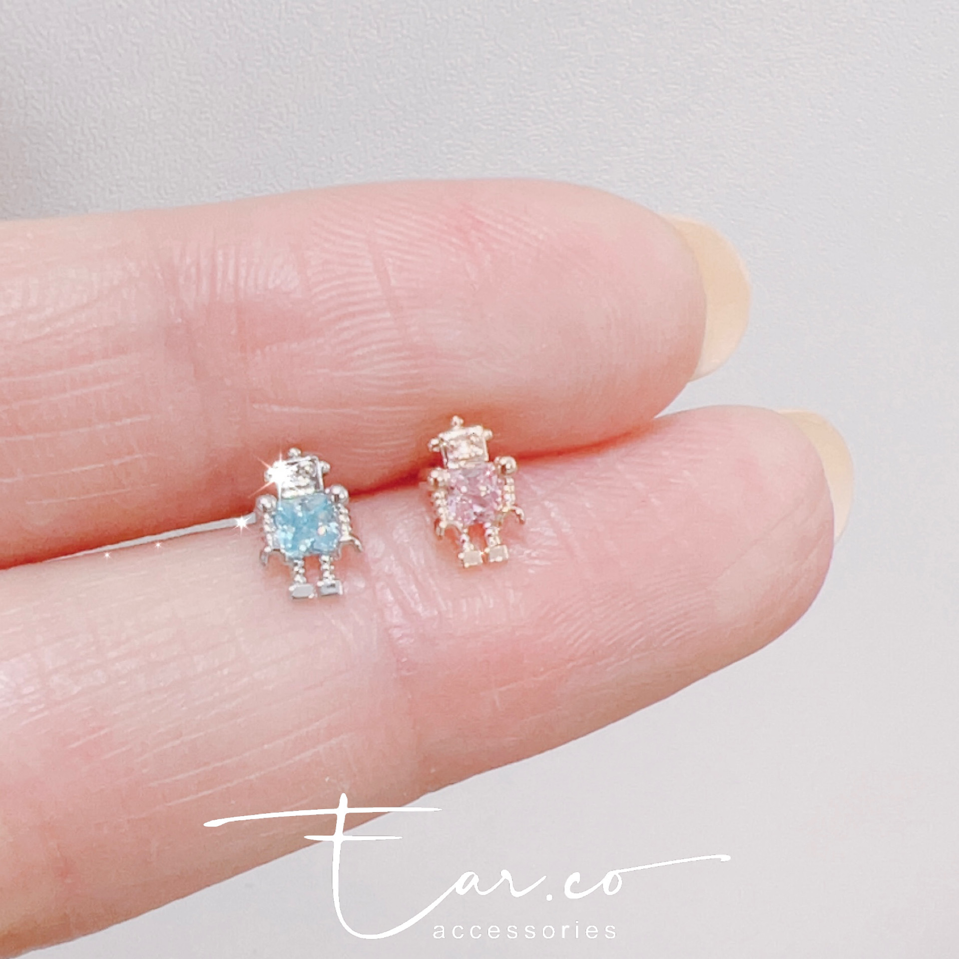 水晶機械人耳珠/耳骨釘 [單支]