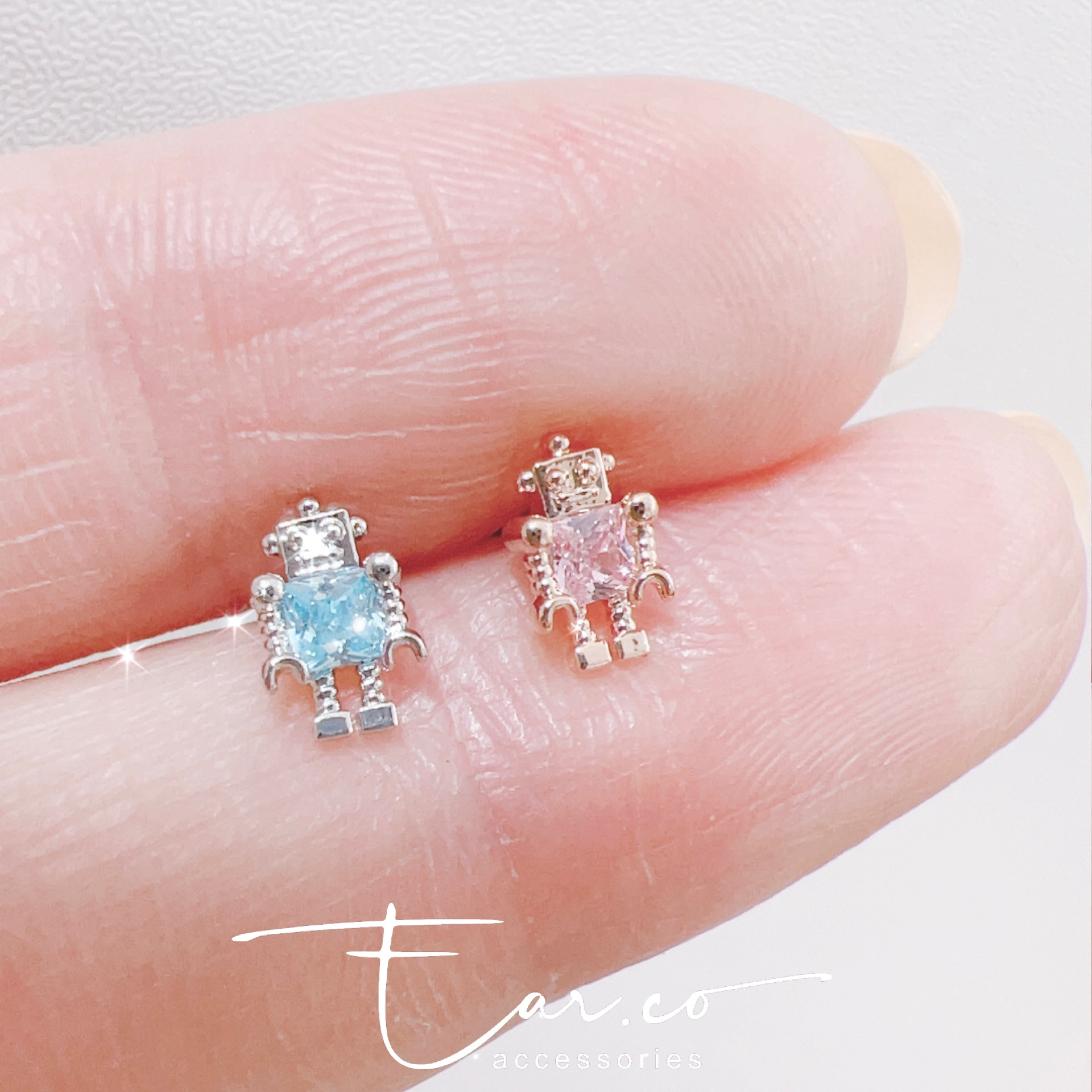 水晶機械人耳珠/耳骨釘 [單支]