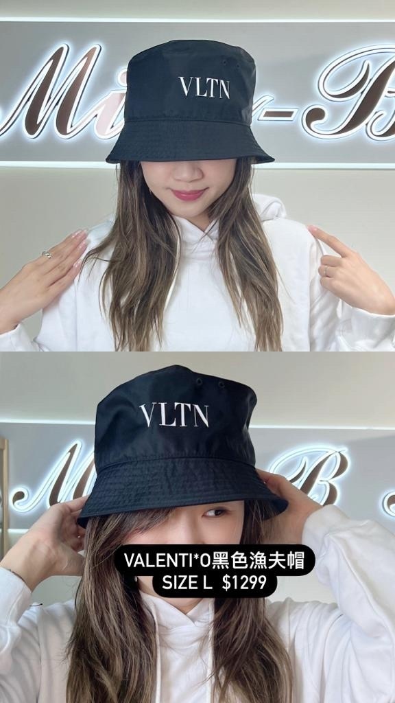 Valentino 黑色漁夫帽 -T