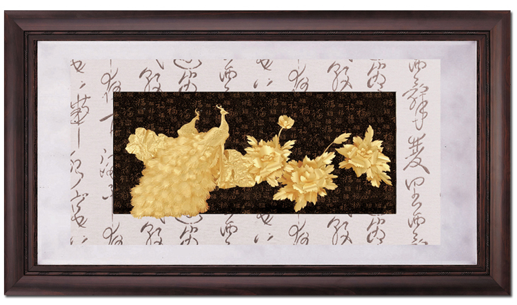 鹿港窯禮品館│金箔畫禮品│花開富貴│入宅禮、退休禮、生日禮、開運禮│送禮餽贈最佳選擇