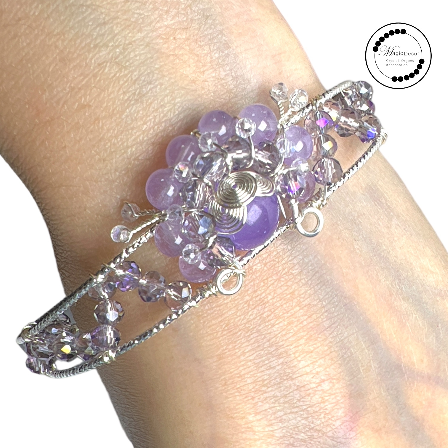 250809 - C73  紫玉髓刀馬旦繞線設計手鈪