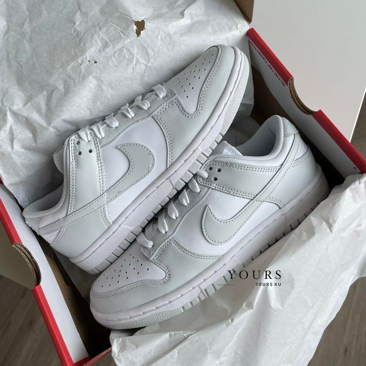 Nike Dunk Low 灰白 女鞋（DD1503-103）
