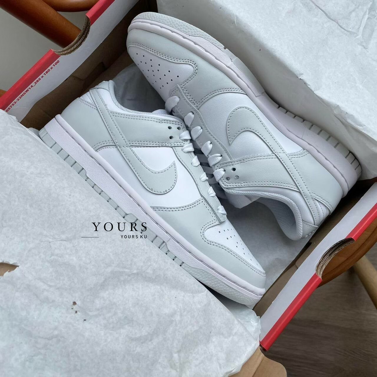 Nike Dunk Low 灰白 女鞋（DD1503-103）