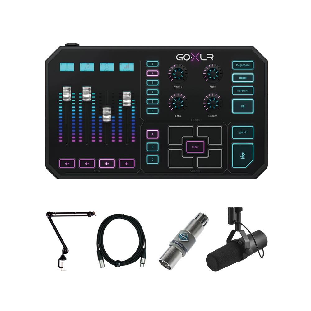 TC Helicon GO XLR SM7B FetHead 精選組