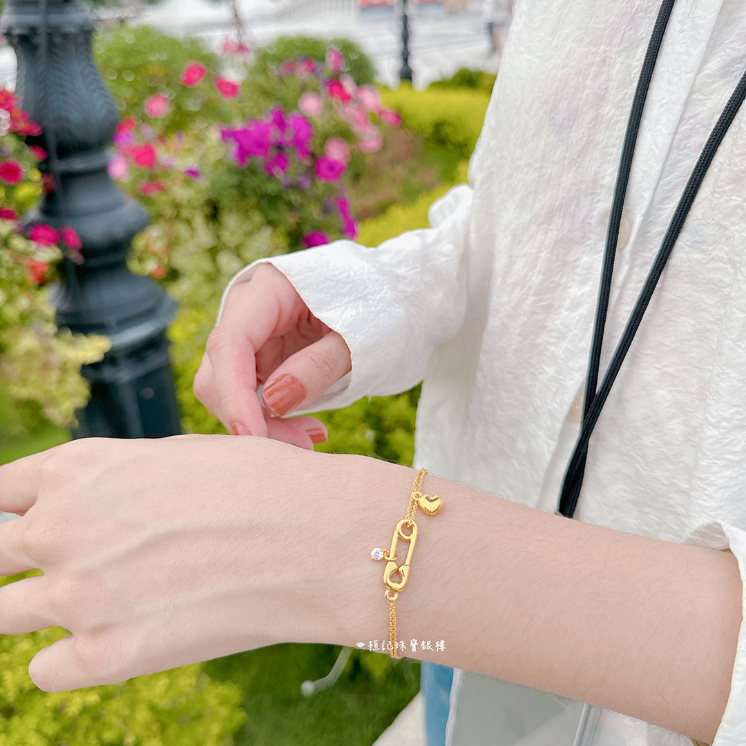 特別愛你/蝴蝶結/緣來是愛 黃金手鍊
