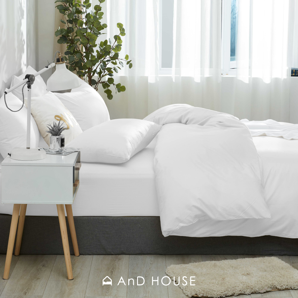 200織精梳純棉｜100%純棉｜雲層白｜單品&床包被套組