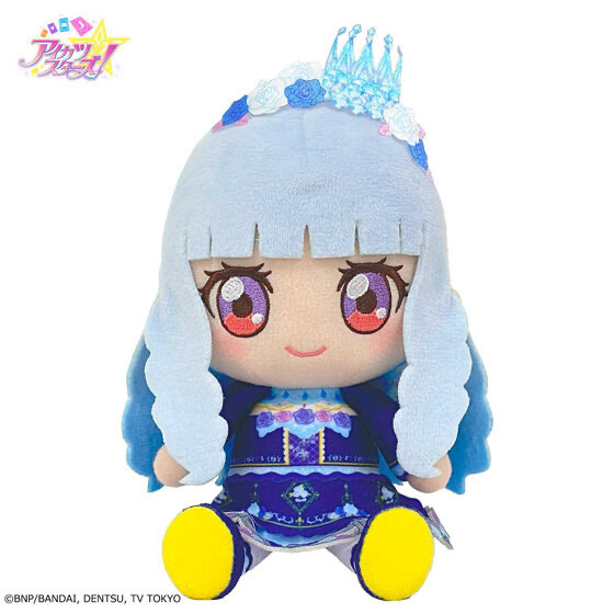 Pbandai 預訂2024/2月 【予約販売】アイカツ！シリーズChibiぬいぐるみ プレミアムレアver. 白銀リリィ ロゼッタソーンコーデ