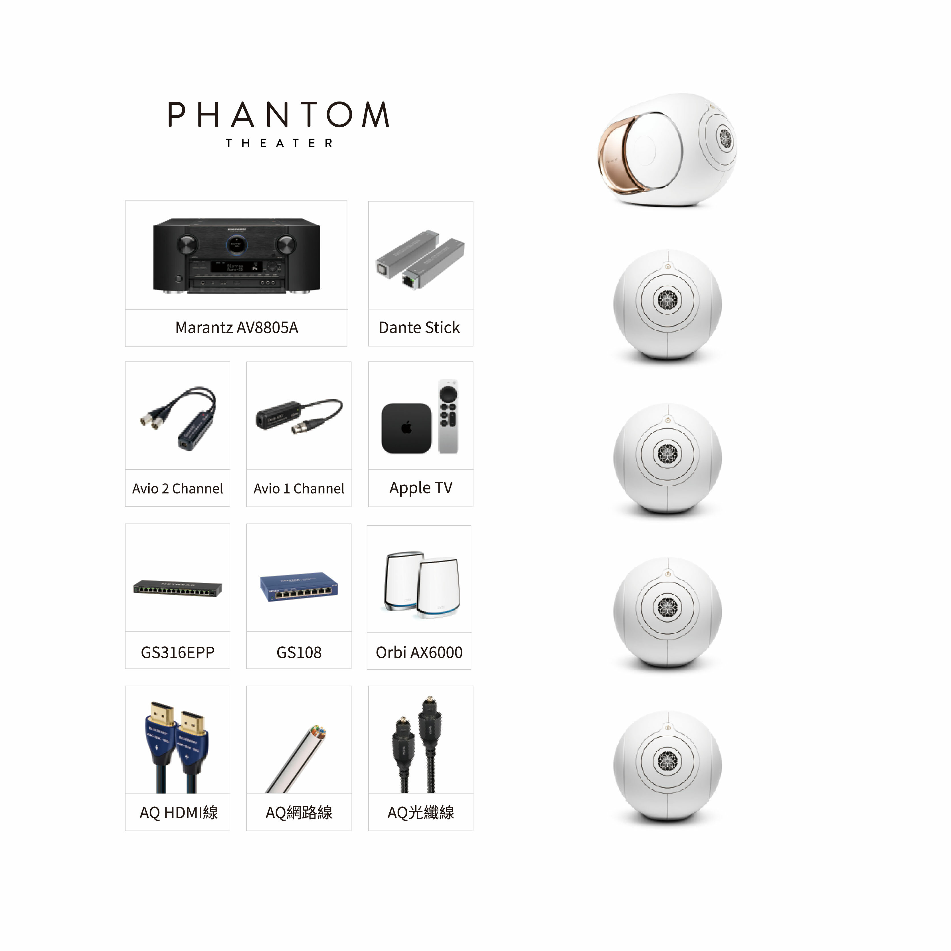 Devialet Phantom Theater 家庭劇院 5.5 組合