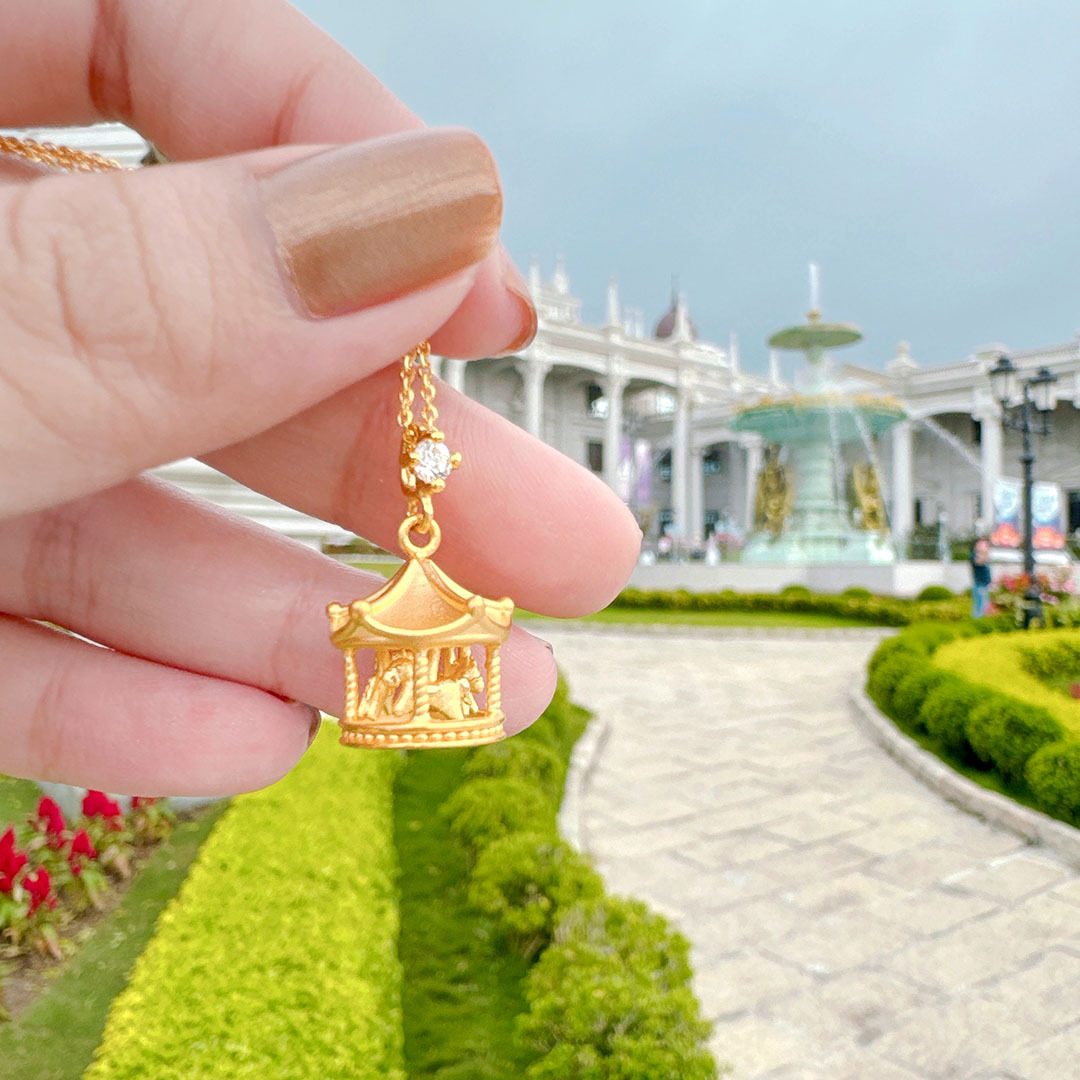 旋轉木馬 黃金墜子