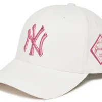 [S] MLB DIAMOND BALL CAP NEW YORK YANKEES IVORY, 3ACP8501N-50IVS (SMLB324)