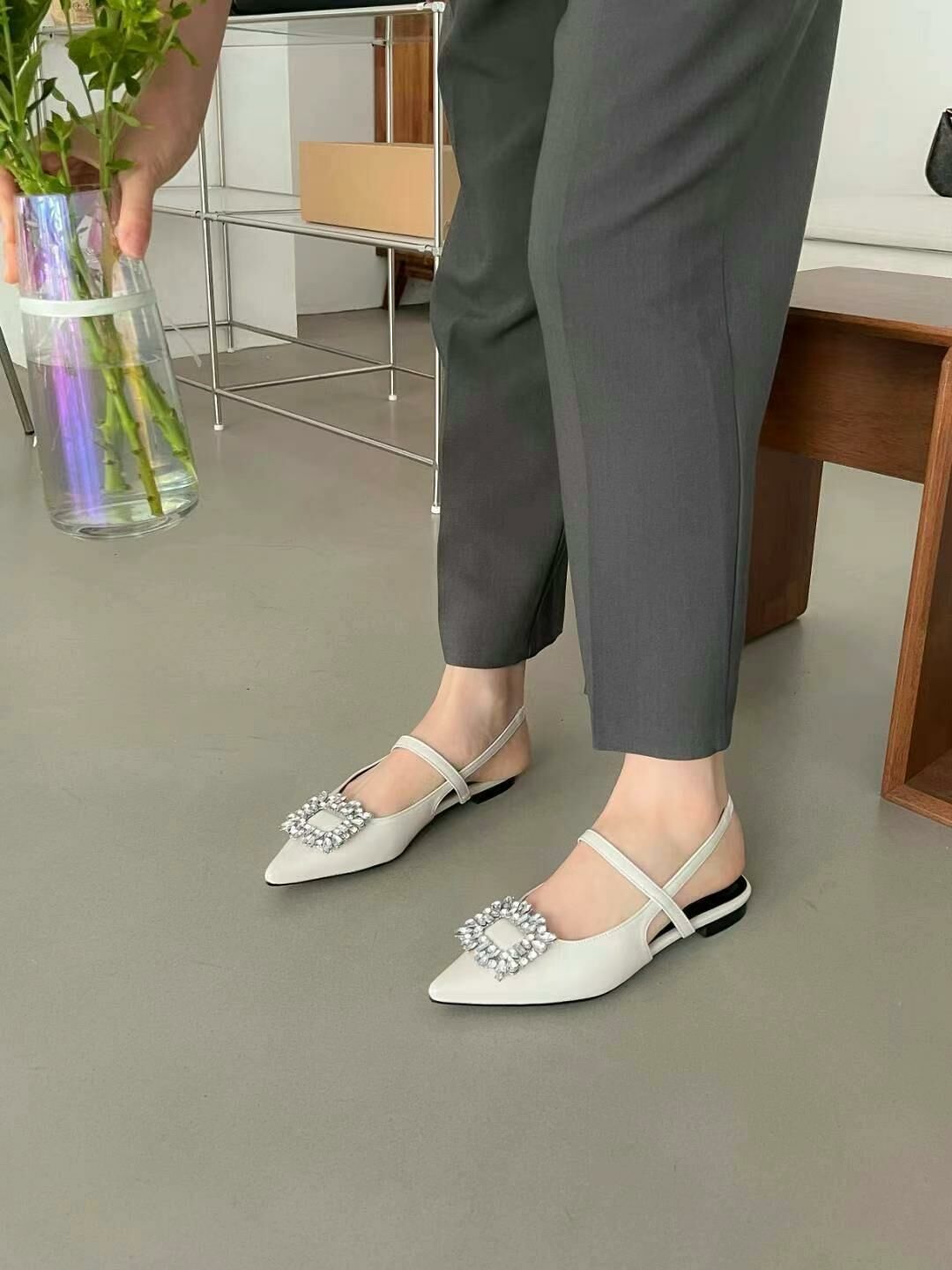 SH#14277🤎大牌輕奢閃爍鞋