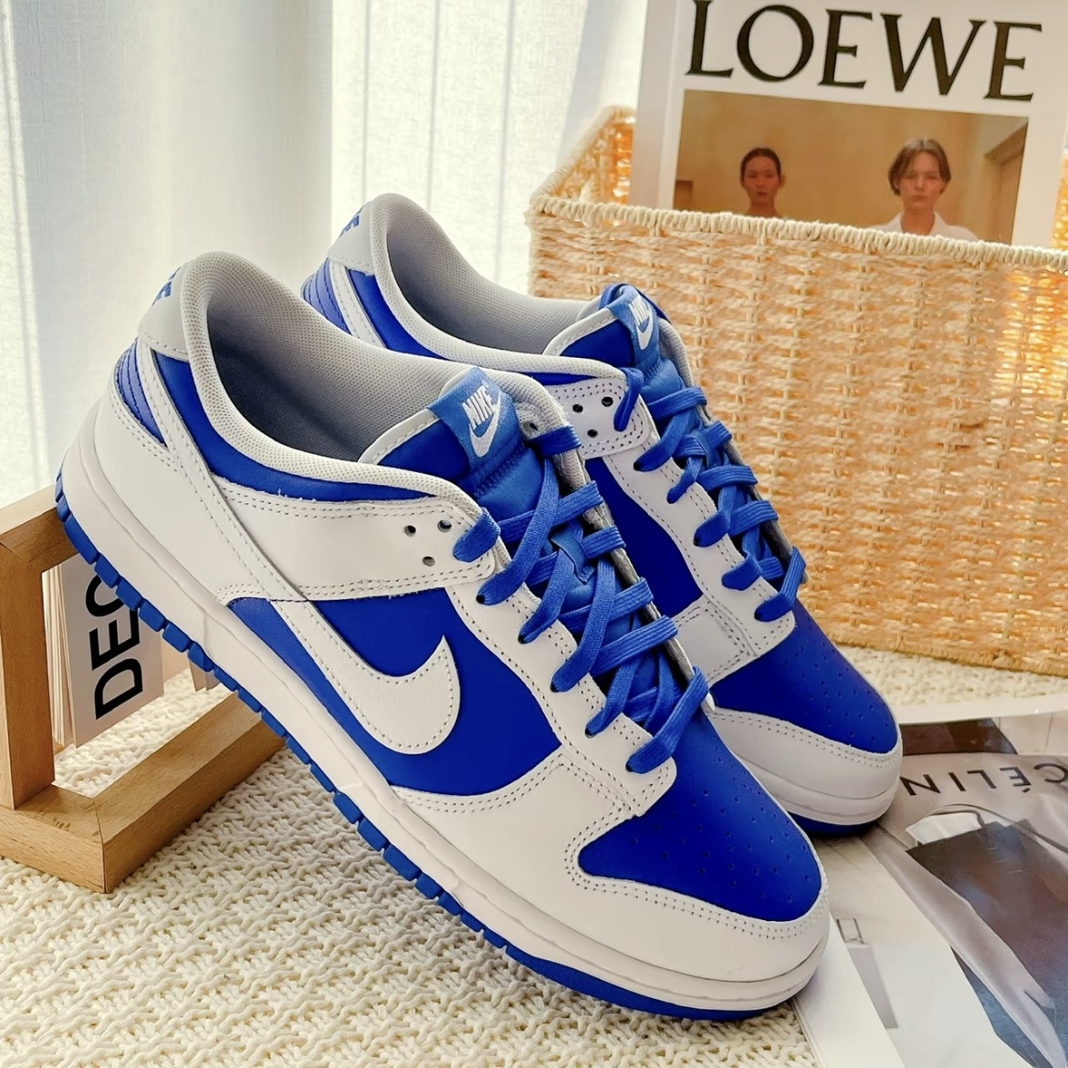 Nike Dunk Low Racer Blue White 肯塔基 反轉白藍 低筒 休閒鞋
