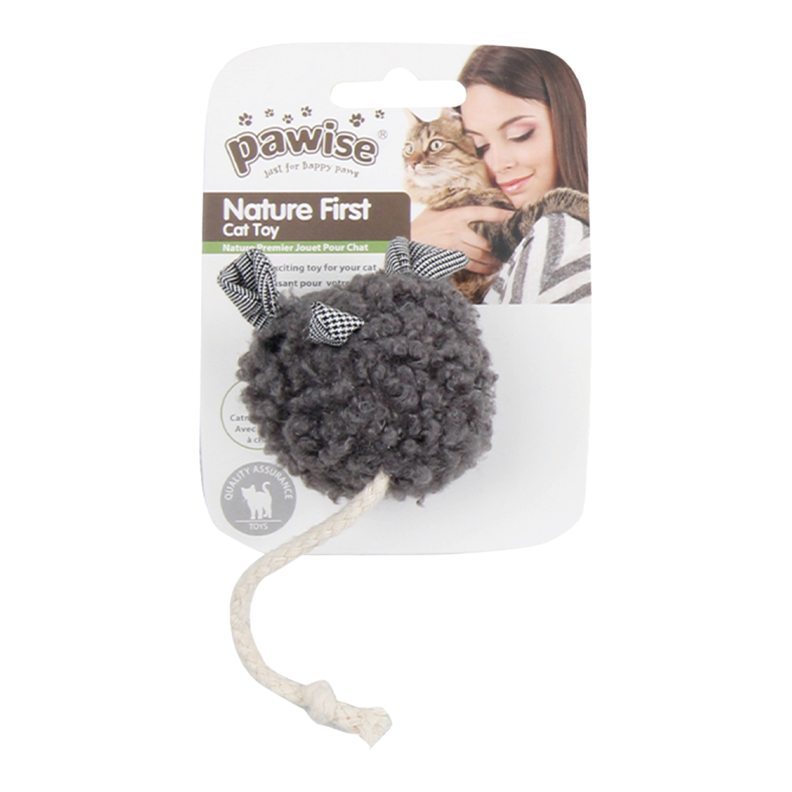 Pawise|老鼠頭波波貓玩具(NO.28253)