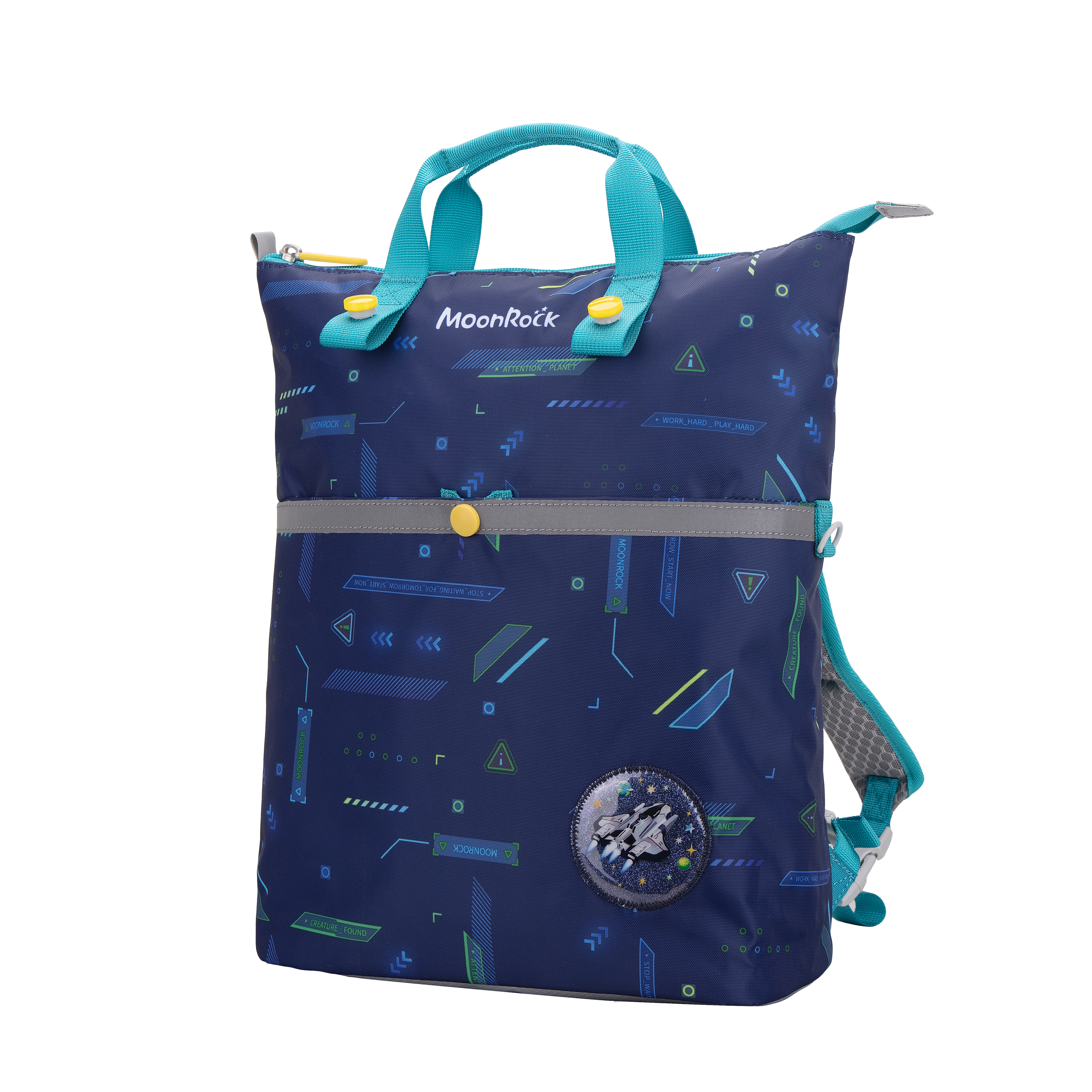 MOONROCK ride 2-way backpack -future planet- green blue