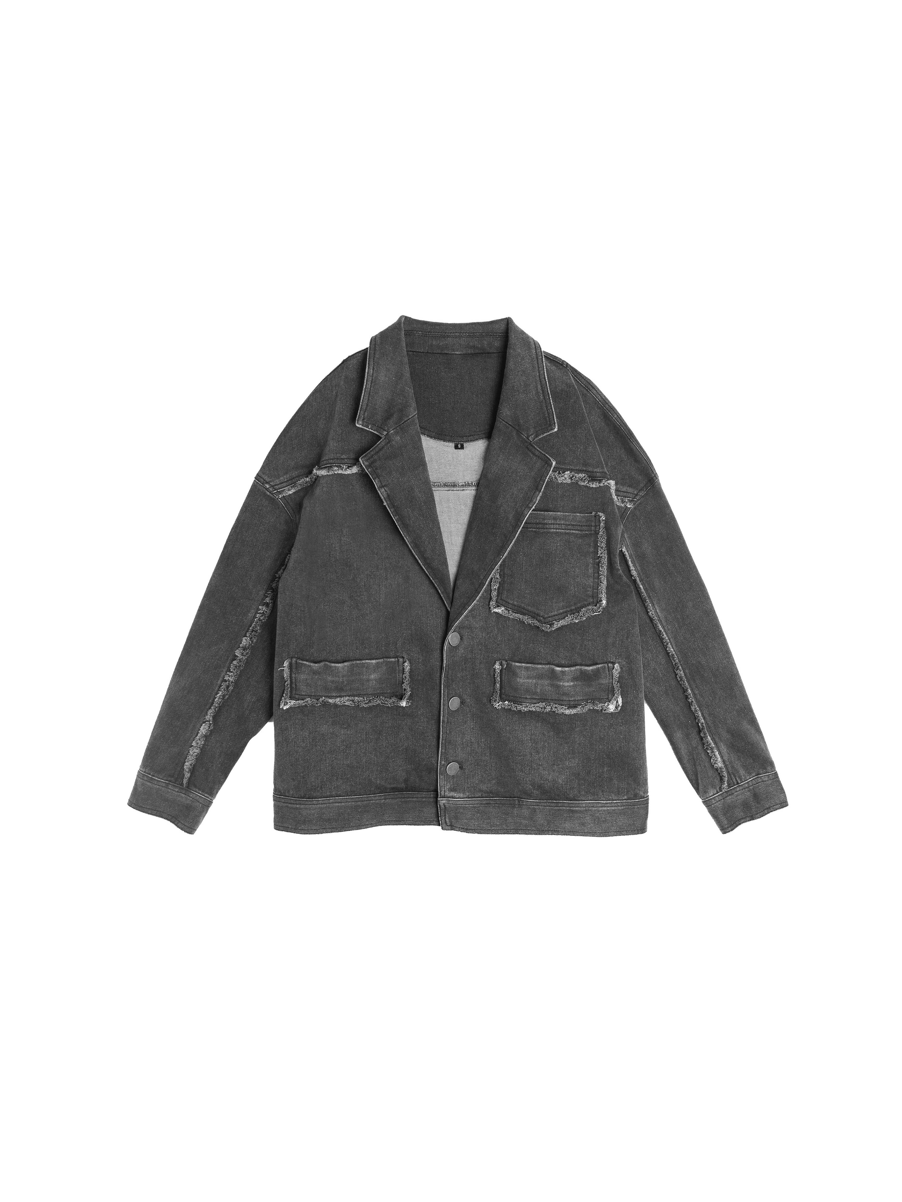 Oversized Denim Blazer - J087E