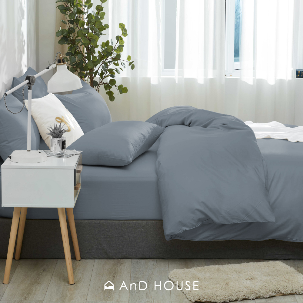 200織精梳純棉｜100%純棉｜海軍灰｜單品&床包被套組