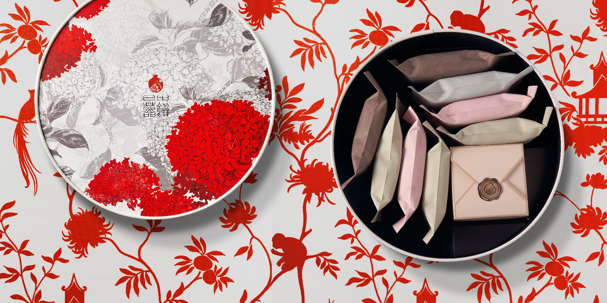 日出喜餅-訂製喜餅 麒麟踩繡球 圓禮盒