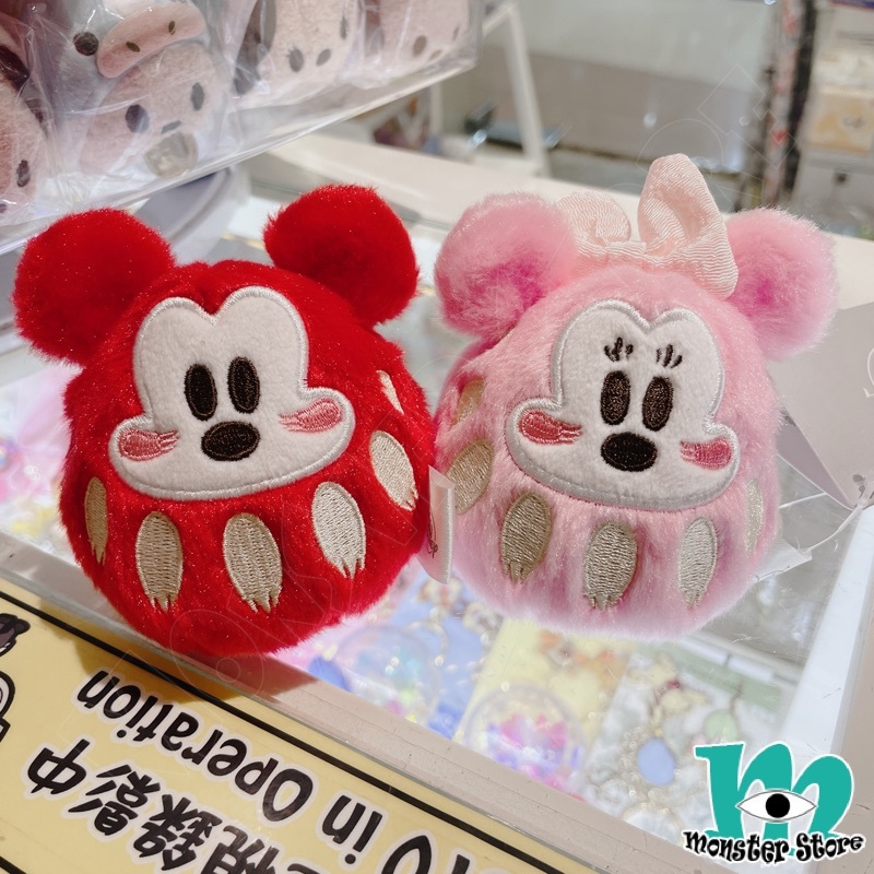 米奇米妮對裝達摩毛公仔