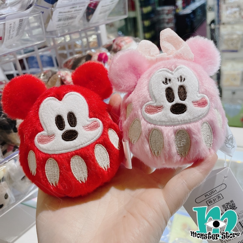 米奇米妮對裝達摩毛公仔