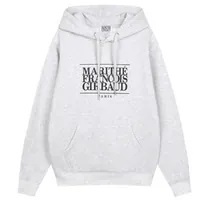 [S] MARITHE CLASSIC LOGO HOODIE,LIGHT HEATHER GREY, 1MG23CHD101LHG (SMR18)