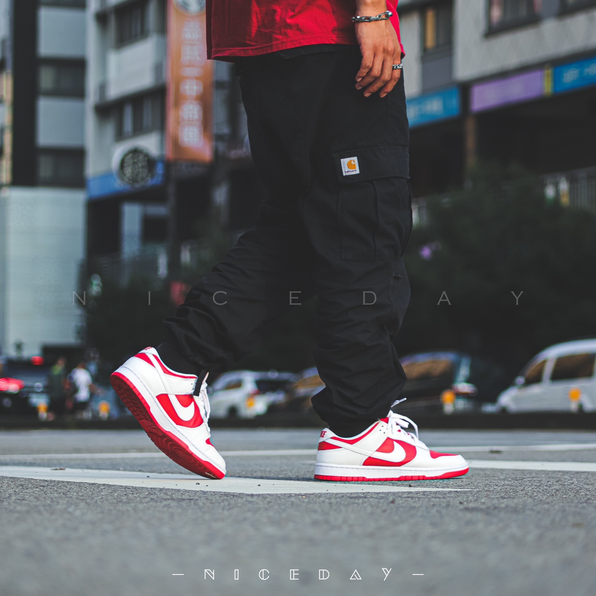 NICEDAY 現貨 Nike Dunk Low University Red 反轉 大學紅 白紅 男女尺寸 DD1391-600