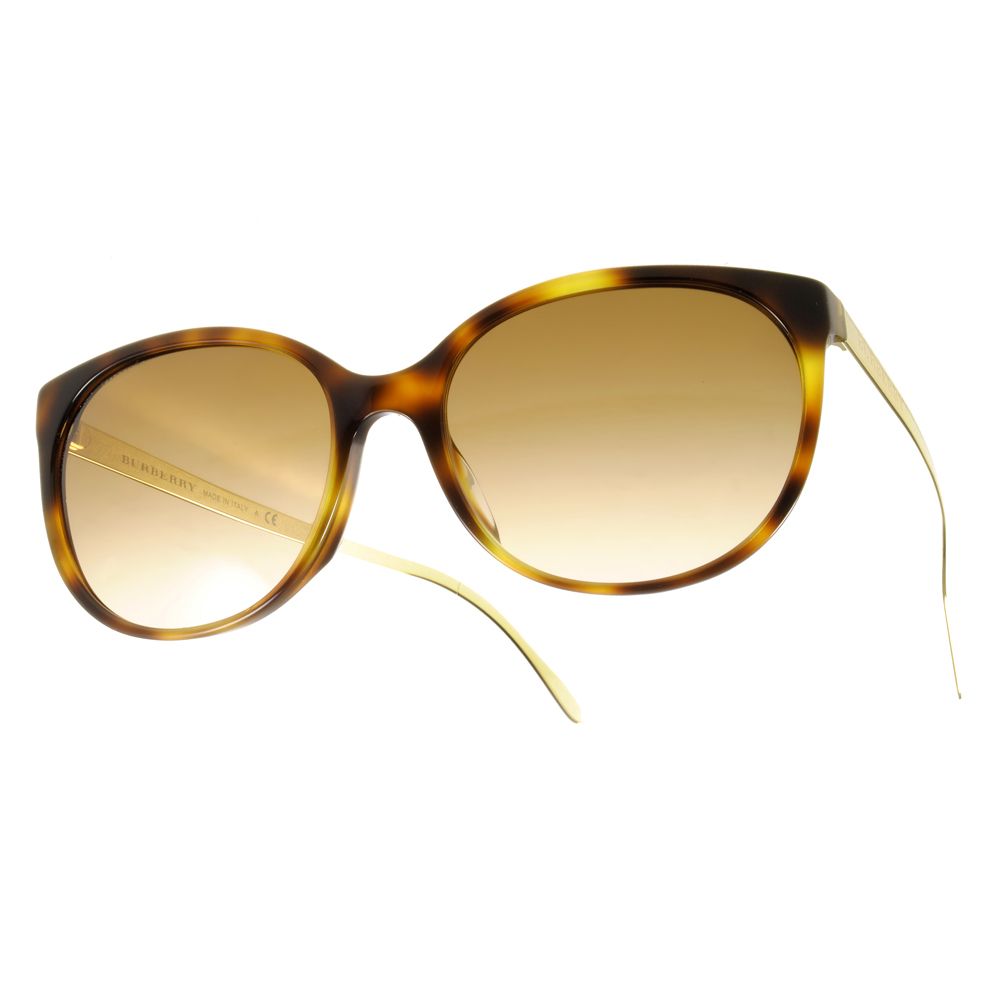 【BURBERRY】BU4146A 331613 時尚刻字貓眼框太陽眼鏡